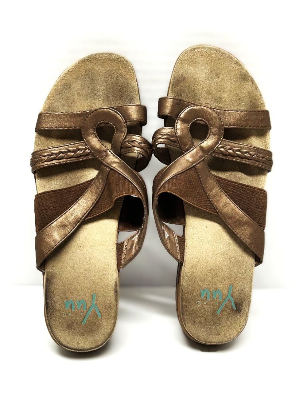 Yuu bronze sandals size 9M